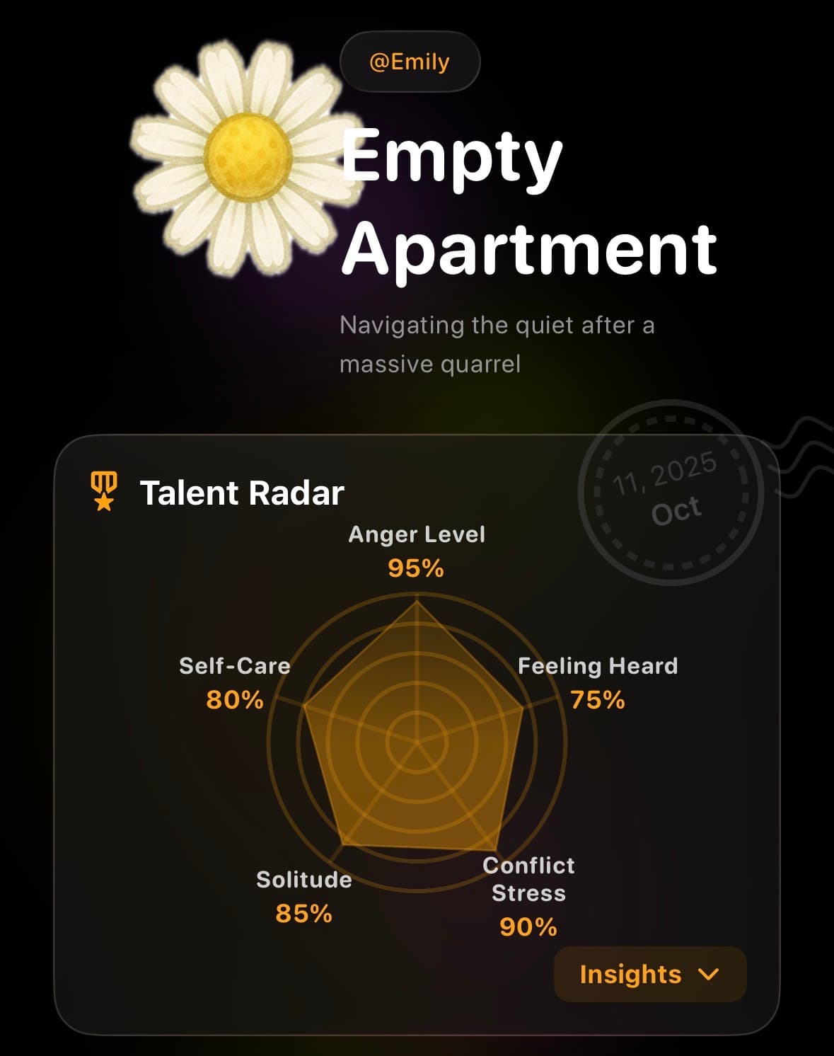 AI Friend Emma providing emotional support